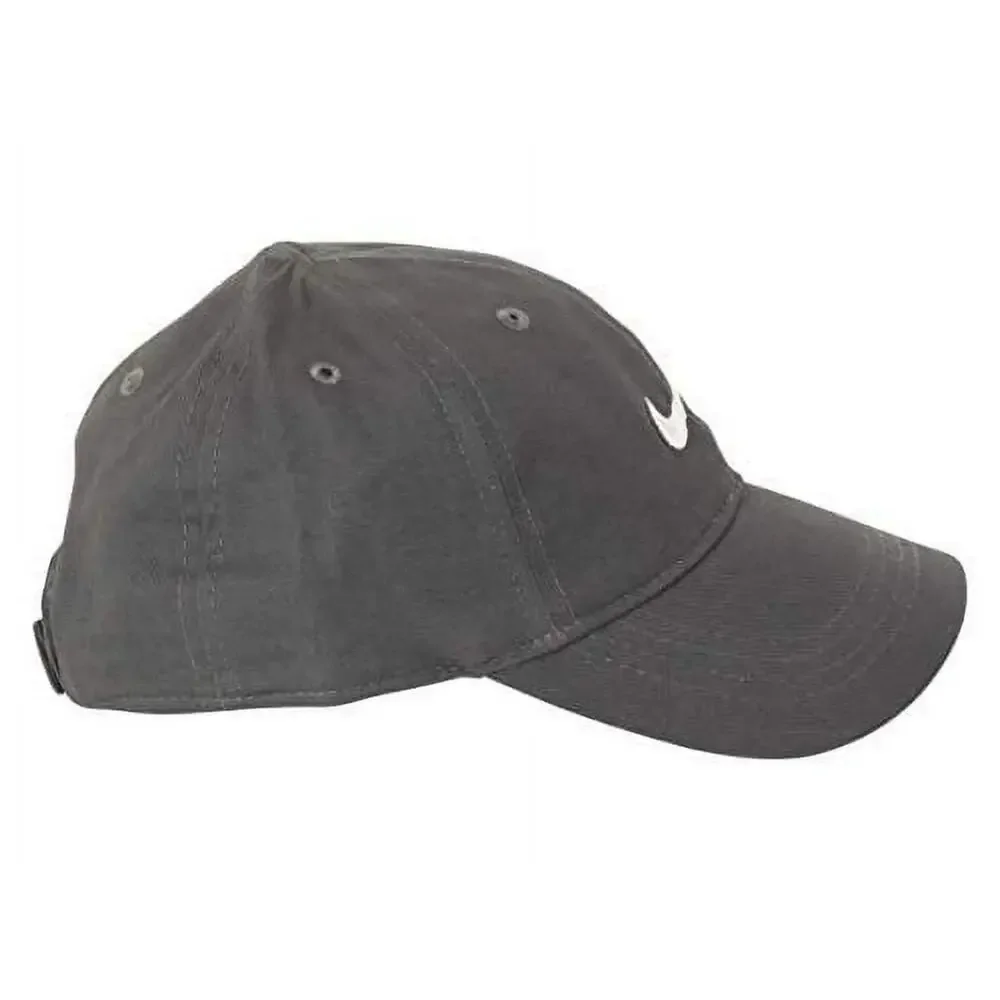 Nike Kids Baseball Cap Anthracite Child Size 4-7 Adjustable Hat Embroidered Logo